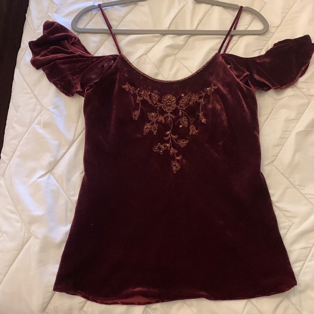 Ralph Lauren Velvet Top